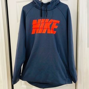 Nike Dri Fit Blue Hoodie Sweatshirt XL Mens